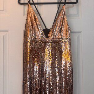 Sexy Rose Gold Dress